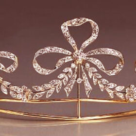 Princess Tiara 11 Carat Rose Cut Diamond 50 Gms 925 Sterling Silver