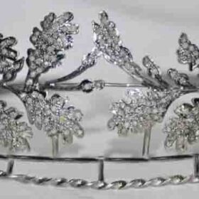 Birthday Crown 11 Carat Rose Cut Diamond 58 Gms 925 Sterling Silver