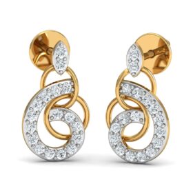 Classic diamond earrings for women 0.34 Ct Diamond Solid 14K Gold