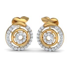 Stunning wedding earrings 0.54 Ct Diamond Solid 14K Gold