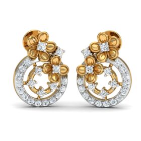 Glamarous designer earrings 0.4 Ct Diamond Solid 14K Gold