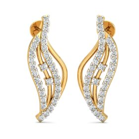 Adorable white gold diamond earrings 0.71 Ct Diamond Solid 14K Gold