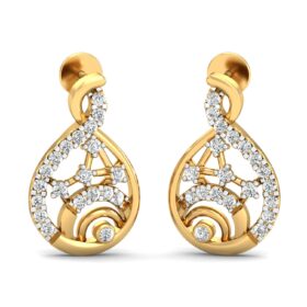 Gorgeous white gold diamond earrings 0.4 Ct Diamond Solid 14K Gold
