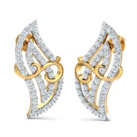 Exatic diamond earrings 0.84 Ct Diamond Solid 14K Gold