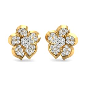 Unique earrings for women 1.03 Ct Diamond Solid 14K Gold