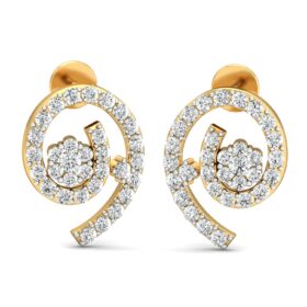 Glittering diamond earrings for women 0.715 Ct Diamond Solid 14K Gold