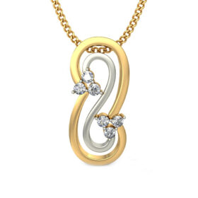 Adorable Latest Diamond Pendant 0.09 Ct Diamond Solid 14K Gold