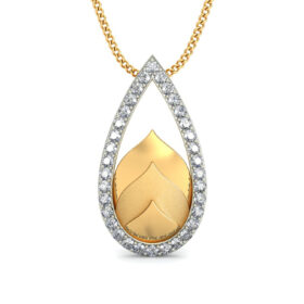 Contemporary Fashion Diamond Pendants 0.34 Ct Diamond Solid 14K Gold