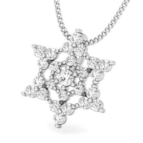 Bold Latest Diamond Pendant 0.36 Ct Diamond Solid 14K Gold