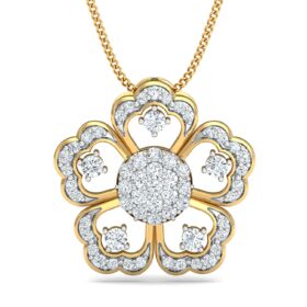 Gorgeous Fashion Diamond Pendants 0.6 Ct Diamond Solid 14K Gold