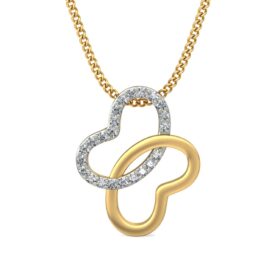 Glamarous Diamond Pendant 0.23 Ct Diamond Solid 14K Gold