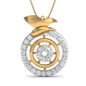 Sparking diamond pendant 0.34 Ct Diamond Solid 14K Gold