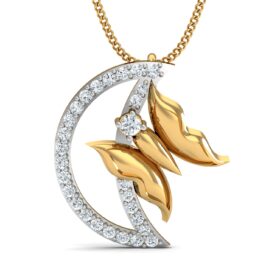 Exatic pendants for women 0.28 Ct Diamond Solid 14K Gold