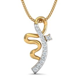 Timeless white gold diamond pendant 0.14 Ct Diamond Solid 14K Gold