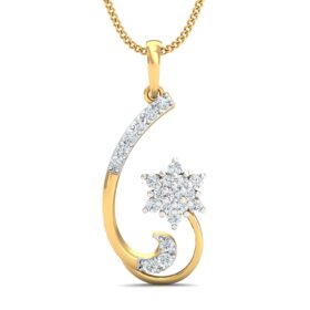 Designer pendants for women 0.24 Ct Diamond Solid 14K Gold