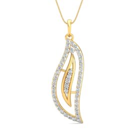 Graceful diamond pendant 0.57 Ct Diamond Solid 14K Gold