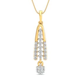 Glittering white gold diamond pendant 0.475 Ct Diamond Solid 14K Gold