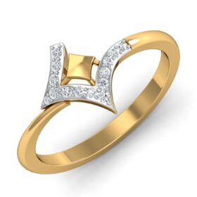 Adorable Casual Rings 0.14 Ct Diamond Solid 14K Gold