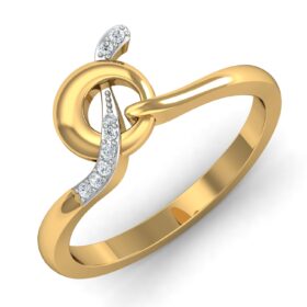 Casual Casual Diamond Rings 0.08 Ct Diamond Solid 14K Gold