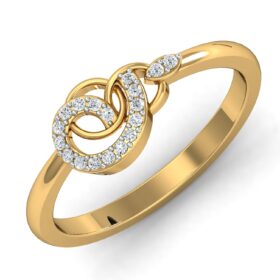 Classic Diamond Promise Rings 0.18 Ct Diamond Solid 14K Gold