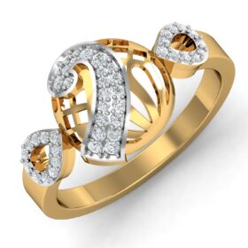 Elegant diamond fashion ring 0.45 Ct Diamond Solid 14K Gold