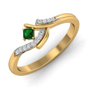 Handmade fashion rings for women 0.12 Ct Diamond Solid 14K Gold