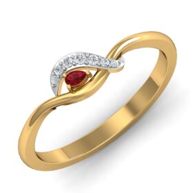 Glamarous Casual Rings For Women 0.07 Ct Diamond Solid 14K Gold