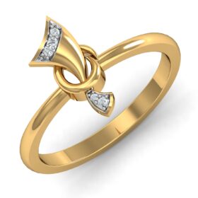 Timeless fashion rings for women 0.05 Ct Diamond Solid 14K Gold