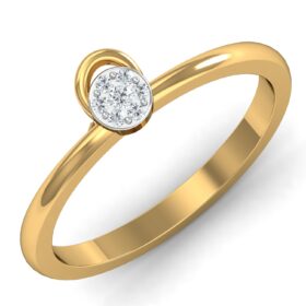 Stylish gold fashion rings 0.07 Ct Diamond Solid 14K Gold