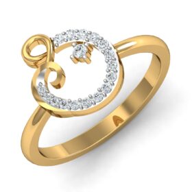 Stunning Casual Rings 0.17 Ct Diamond Solid 14K Gold