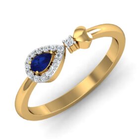 Casual Promise Rings For Women 0.15 Ct Diamond Solid 14K Gold