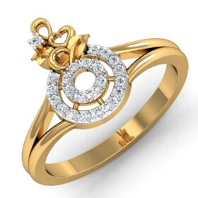 Fashionable diamond fashion ring 0.26 Ct Diamond Solid 14K Gold