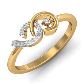 Precious Casual Rings 0.14 Ct Diamond Solid 14K Gold