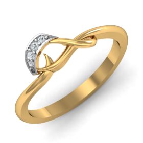 Stunning Casual Diamond Rings 0.04 Ct Diamond Solid 14K Gold