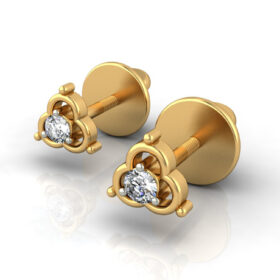 Charming diamond studs 0.12 Ct Diamond Solid 14K Gold