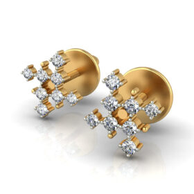 Glamarous diamond stud earrings 0.24 Ct Diamond Solid 14K Gold