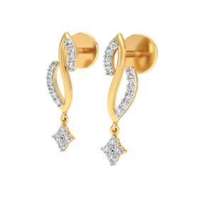 Timeless diamond Chandelier earrings 0.28 Ct Diamond Solid 14K Gold