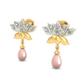 Exatic diamond stud earrings 0.12 Ct Diamond Solid 14K Gold