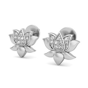 BJP Lotus Logo earrings