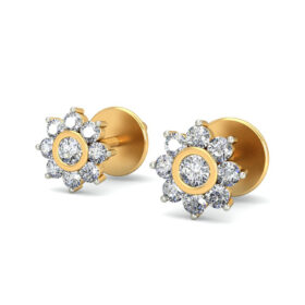 Sparking diamond studs 0.35 Ct Diamond Solid 14K Gold