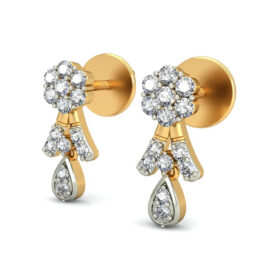 Shimmering diamond stud earrings 0.3 Ct Diamond Solid 14K Gold