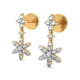 Bold diamond stud earrings 0.5 Ct Diamond Solid 14K Gold