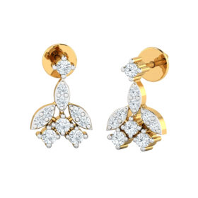 Lovely diamond stud earrings 0.32 Ct Diamond Solid 14K Gold