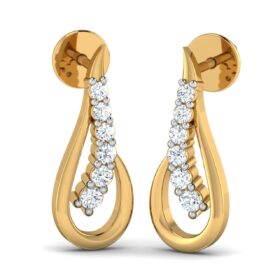 Brilliant diamond stud earrings 0.15 Ct Diamond Solid 14K Gold