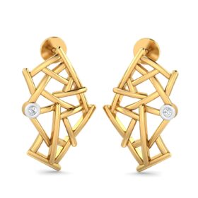 Glamarous diamond stud earrings 0.02 Ct Diamond Solid 14K Gold