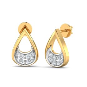Shimmering diamond stud earrings 0.16 Ct Diamond Solid 14K Gold