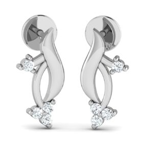Exatic diamond stud earrings 0.08 Ct Diamond Solid 14K Gold