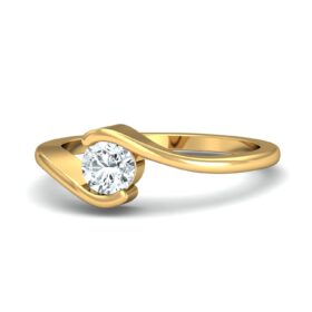 Handmade Diamond Engagement Rings 0.5 Ct Diamond Solid 14K Gold