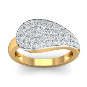 Graceful Anniversary Bands 1.11 Ct Diamond Solid 14K Gold