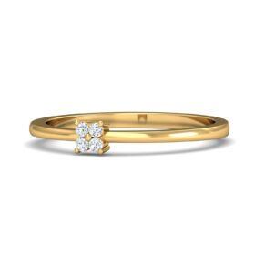 Exatic Design Engagement Ring 0.06 Ct Diamond Solid 14K Gold